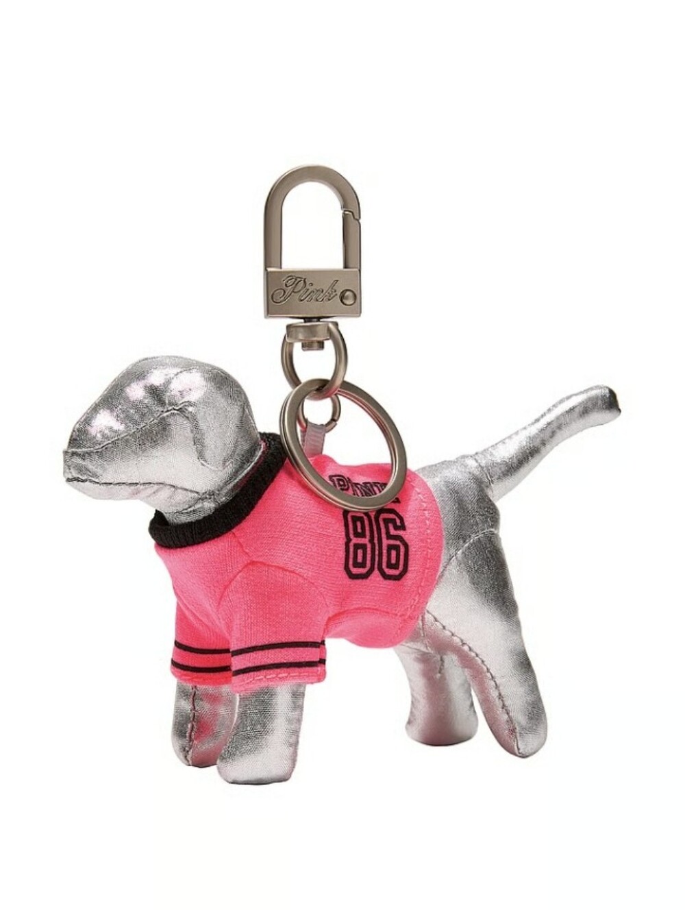 PINK Dog Decor Bag Charm/ Keychain NWT